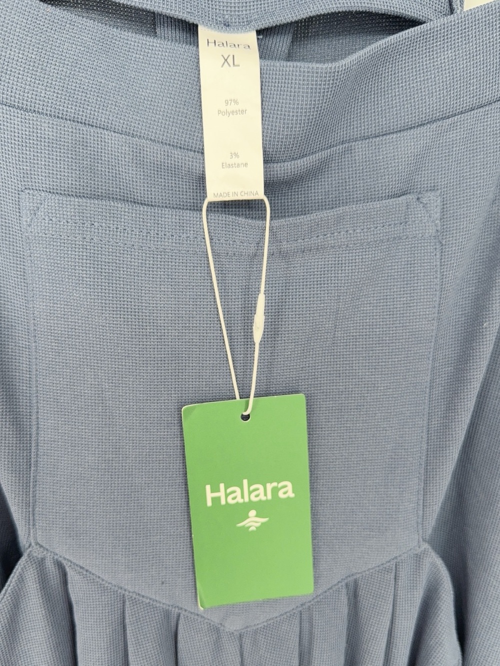 Halara Adjustable Strap Button Overalls Women's Grisaille Blue NWT SIZE XL - Picture 4 of 4